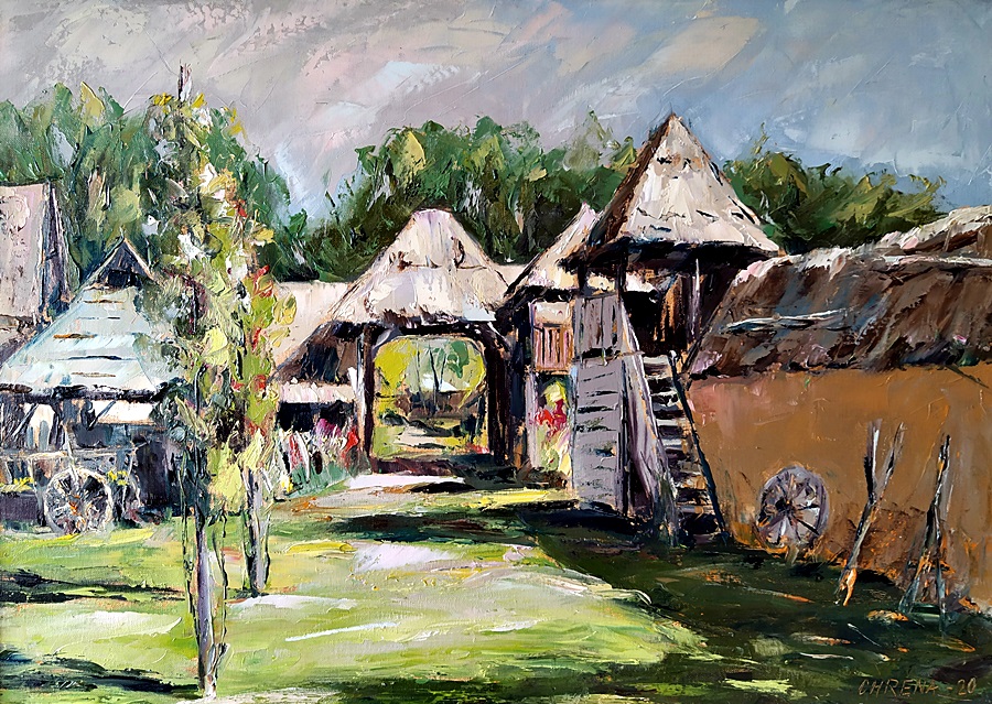 Abeland I., olej, 50×70, 2020